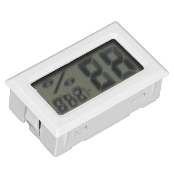 Mini Digital Hygro Termometer Vit Bärbar Elektronisk Hygrometer för Hem Vinlagring