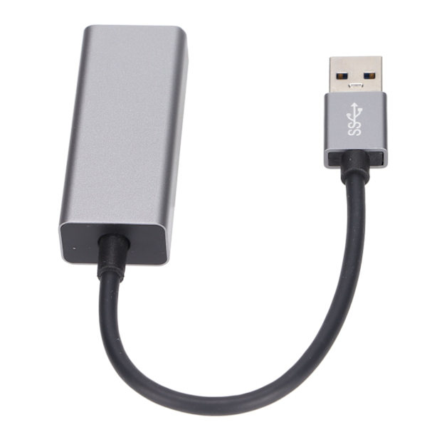 USB 3.0 Ethernet-adapter i aluminium, kablet Gigabit Ethernet-netværksadapter kompatibel med Switch Notebook PC
