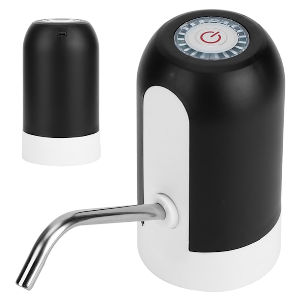 Bærbar intelligent USB elektrisk flaskevand dispenser drikkevandspumpe til hjemmebrug DC5V sort