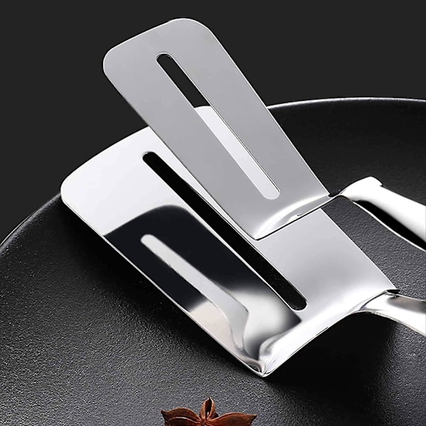 304 Rustfrit Stål Brødklips Grill Madklips Grill Bøf Stegt Fisk Spatel Køkken Multifunktionel Anti-Skoldning