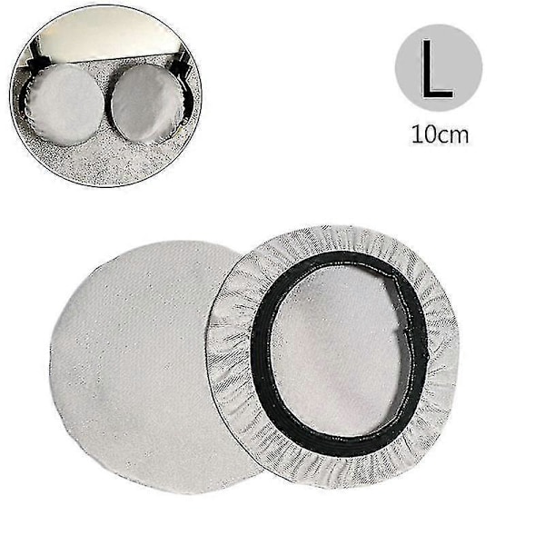 Stretchig Tvättbar Hörlurskåpa Skydd Hörlurar Dammtätt Skydd För De Flesta On-ear Hörlurar Inom 6-9/9-11cm Öronkuddar A Grå Stor