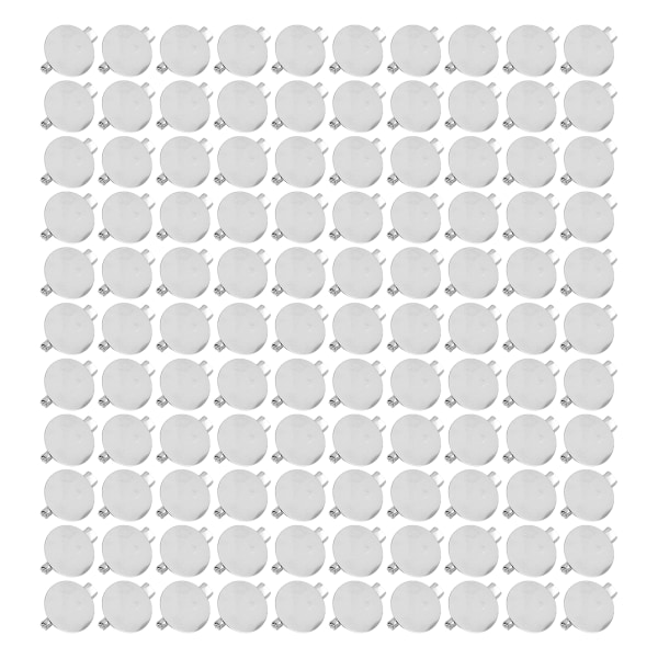 100 st Broschspännen Nålbrickor Metall Robust Slitstark Enkel design Tomt knappmärke för gör-det-själv smycken hantverk15 mm