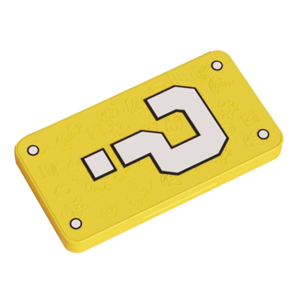 Spillkort-etui 24 spor 3D-preging Magnetisk bærbart ekstra stort spillkoffert Holder Organizer for Switch Spørsmålstegn