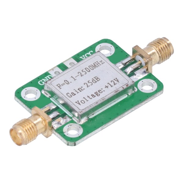 RF WideBand forstærker 0,12500MHz 12V 45mA 25dB High Gain Low Noise SMAK hun LNA forstærker