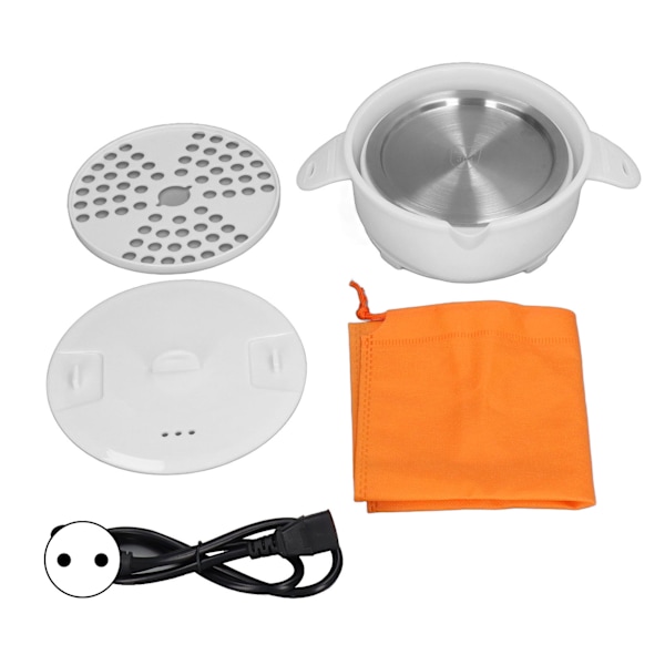 Elektrisk Hot Pot Cooker Multifunksjon 1.2L Bærbar Foldbar Elektrisk Hot Pot for Hjem Sovesal Kontor Reise EU Plugg 220V