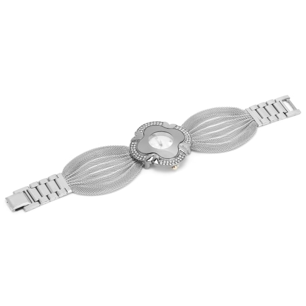 Flower Shape Urtavla Kvinnor Watch Wide Mesh bälte Quartz Elegant Watch för kvinnor
