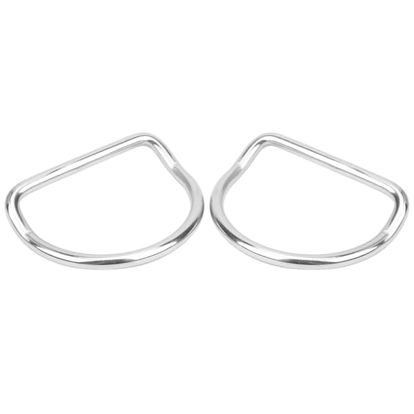 2 stk dykker D-ringe bøjet til 5,08 cm/2,0 tommer webbing vægtbælte rustfrit stål udendørs aktiviteter tilbehør