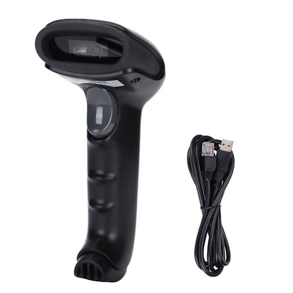 Stregkodescanner 1D 2D Bærbar Ergonomisk Komfortabel Plug and Play Kablet Stregkodescanner til Butik Marked Hospital