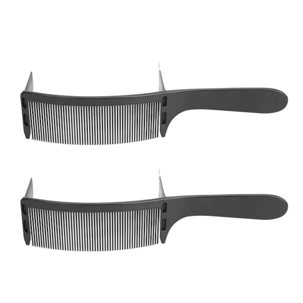 2st Böjd Barber Kam Justerbar Professionell Positionering Kam Hårklippning Styling Tool