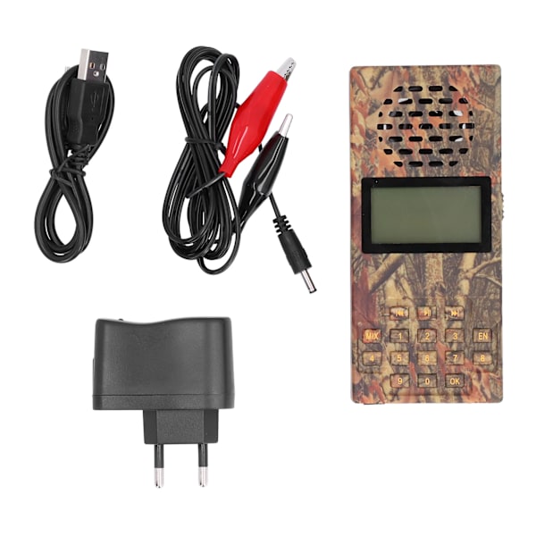 BK1526MIX EU-kontakt 110-220V Uppladdningsbar Blandad Ljud Elektronisk Fågel Lockjakt Utrustning