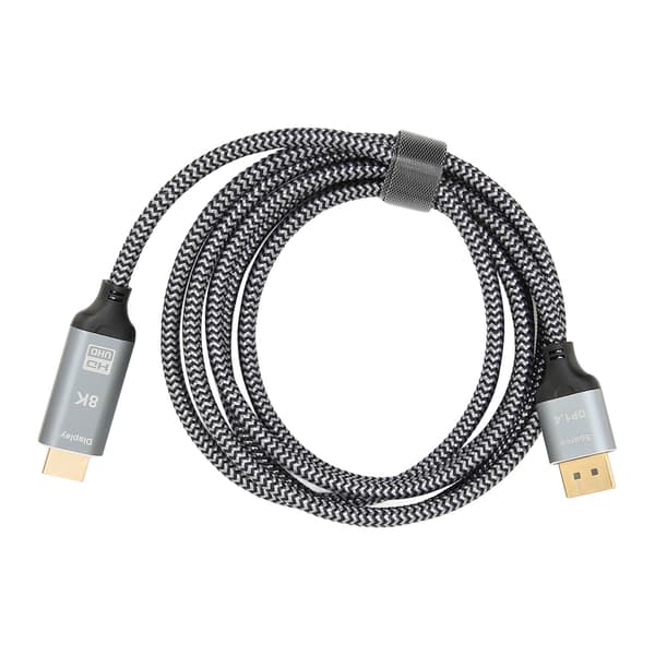 DisplayPort 1.4 - HD Multimedia Interface 2.1 -sovitinkaapeli 8K DisplayPort uros - HD Multimedia Interface naaras -kaapeli