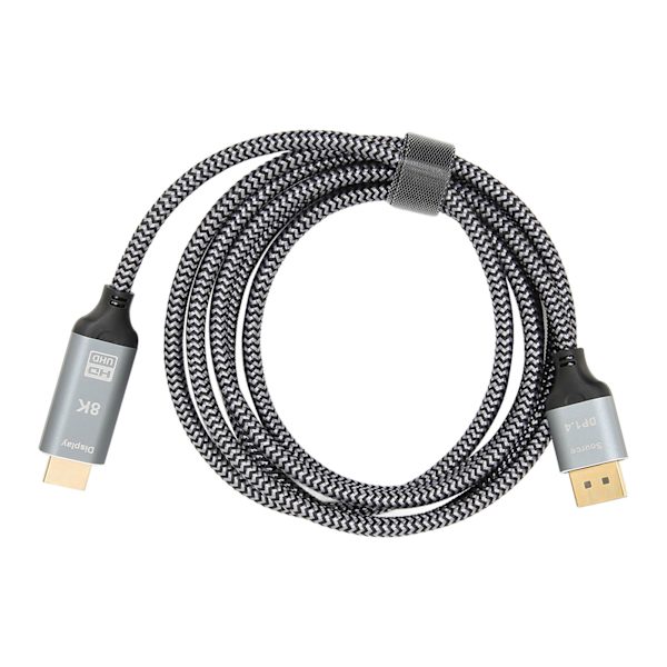 DisplayPort 1.4 til HD Multimedia Interface 2.1 Adapterkabel 8K DisplayPort Han til HD Multimedia Interface Hun Kabel