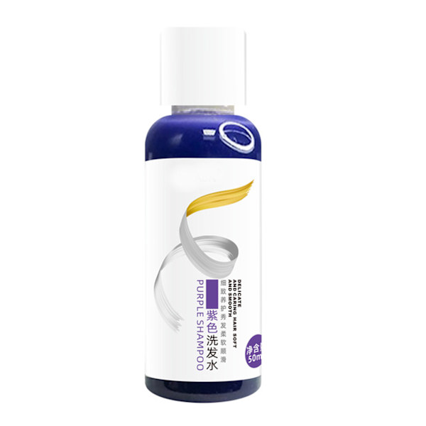 Hårshampoo Neutraliserer Gul Farve Bevarer Lysnende Lilla Hårshampoo 50ml