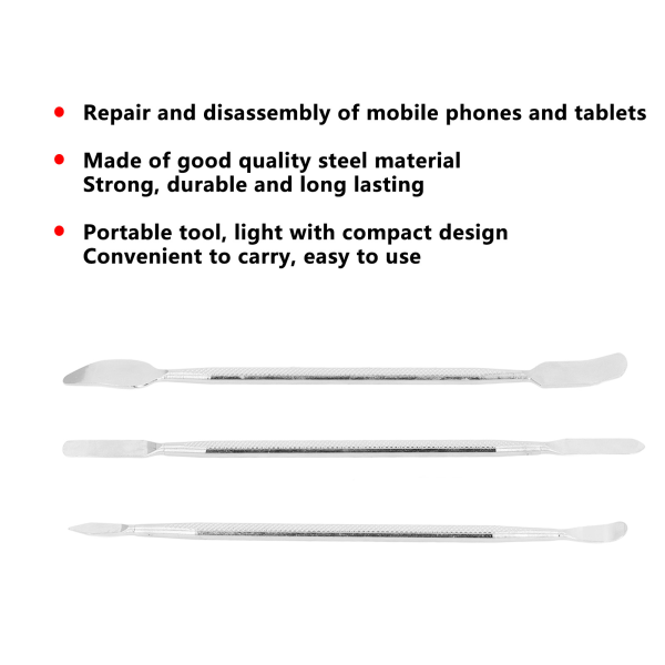 Universal 3Pcs Metal Spudger Reparation Öppning Pry Tool Kit