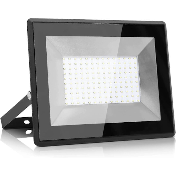 Dww-LED-strålkastare utomhus 100W, 10000lm Kallvit 6400K LED-spot utomhus energibesparande 85%, IP65 Vattentät säkerhetsbelysning, för Trädgård, Uteplats