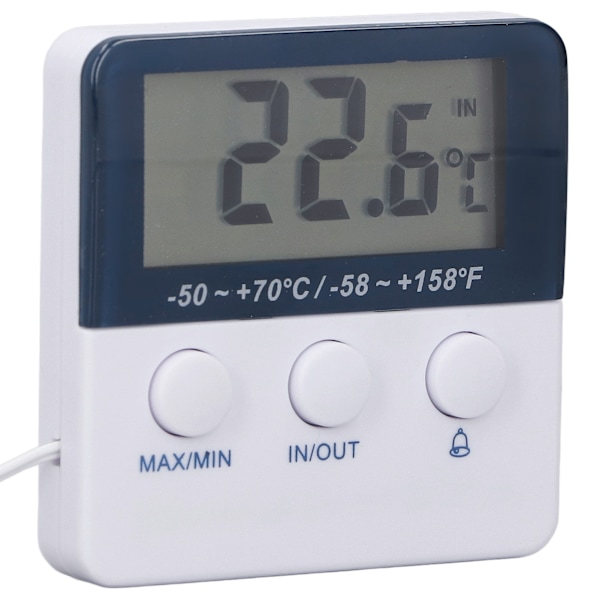 2 i 1 Termometer Hygrometer ℃/℉ Modus Høy Nøyaktighet Høy Lav Temperatur Alarm Termometer