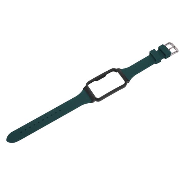 Urrem med etui Udskiftning Silikone Armbånd Ur Tilbehør til Oppo Free Sortgrøn