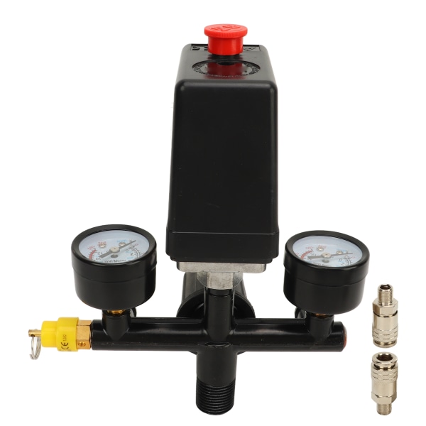 FBANG Air Compressor Pressure Switch Control Valve EU Style 3 in 1 Quick Connector Air Compressor Supplies