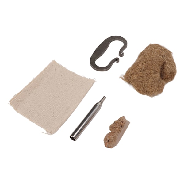 Flint och stål eldstartverktyg Eldsickel Bomullsrepset Intressanta originella eldverktyg för utomhuscamping