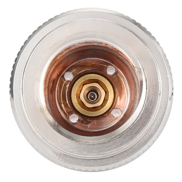 Mässing CO2-adapter Ersätt tankbehållare konvertering (silver)