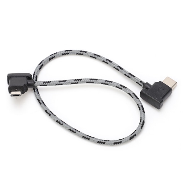 Oikeakulmainen Type C - Micro USB -datakaapeli DJI Mavic Air 2 / Mini 2 -kauko-ohjaimelle