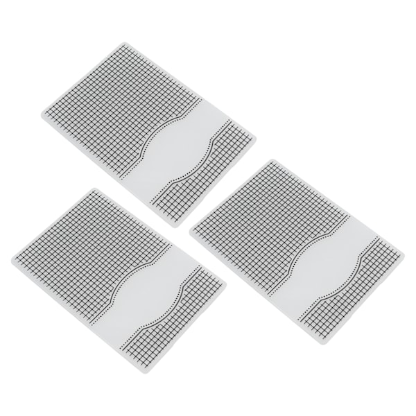 3 stk. Embossing-mapper Unik design konkav konveks teksturmaler for DIY-invitasjoner Kortlaging