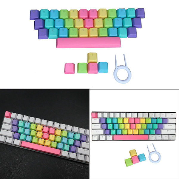 PBT 39 Tangenter DIY Anpassade Mekaniska Gamingtangentbord Universella Tangenter