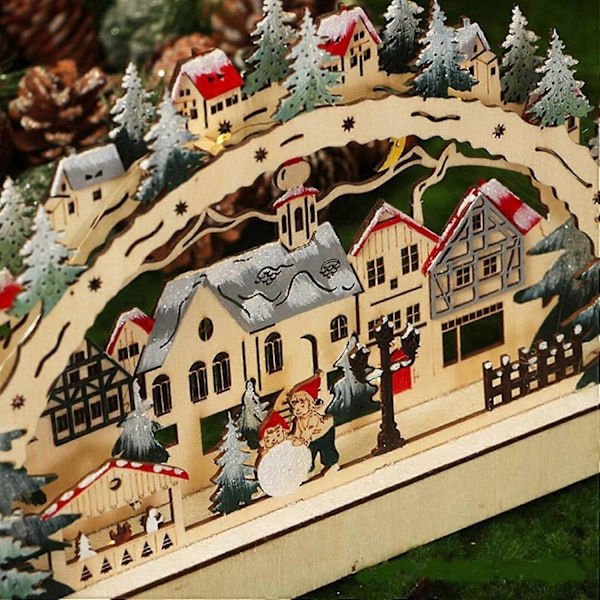 Upplyst Julby, Upplyst Julhus, Träsnöflinga