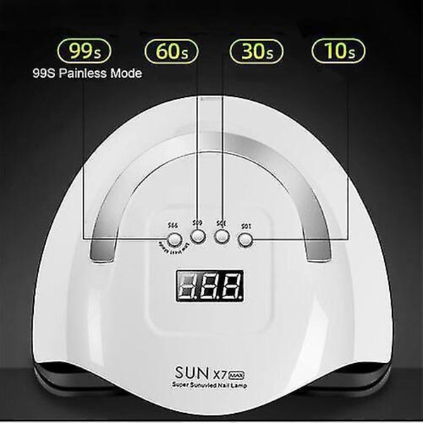 180w Sol Neglelakk Tørker UV Lys Gel Herdemaskin Timer Led Profesjonelt Verktøy