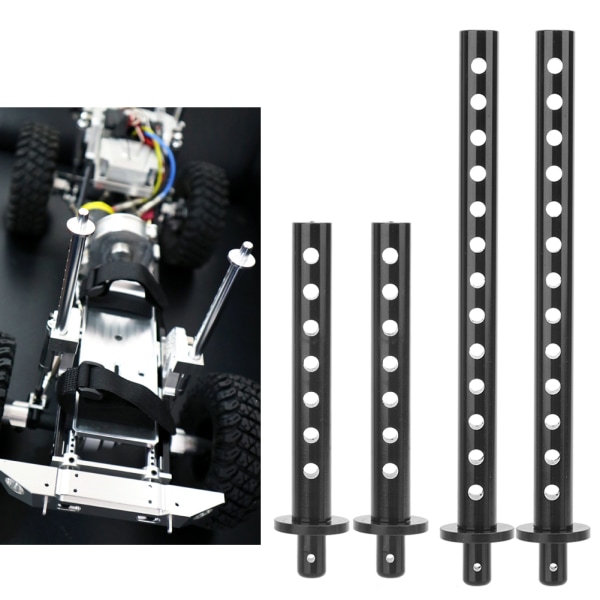 4 kpl Etu-taka auton kuoripylvään varaosa sopii RGT 1/10 EX86100 RC auton osatMusta R86018BL