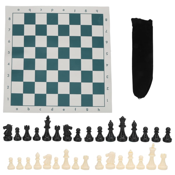 Internasjonal standard sjakkspillkonkurranse Stort sjakksett i plast med sjakkbrett