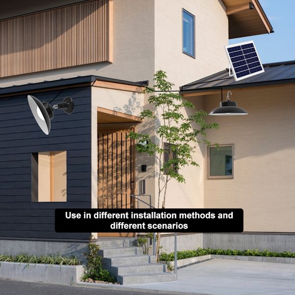 Solcellslampor utomhus LED solcellslampor 5000K 4000K 3000K dimbar belysning fjärrkontrollljus för inomhus trädgård uteplats garage