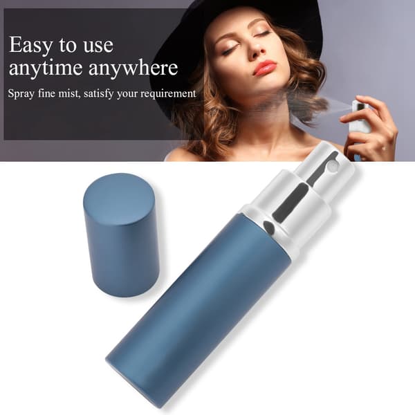 10 ml påfyllningsbar parfymflaska bärbar tom pump lotion parfymfördelare blå