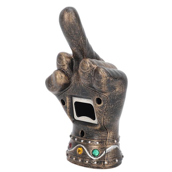 Fist Öppnare Cool Middle Finger Form Bärbar Fist Ölflaska Öppnare för Män Make Pappa Morfar Pojkvän Guld