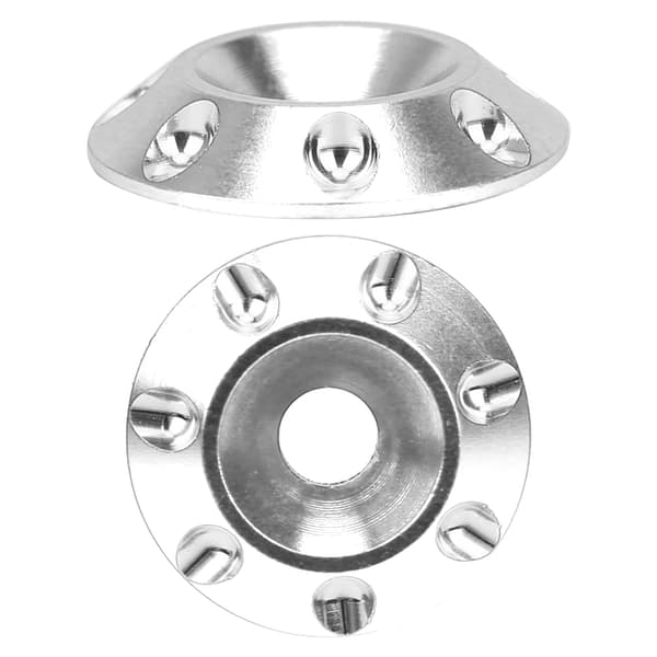 2st Bakre Vingpackning Förstärker Bakre Skydd Universal Del Passar för 1/10 Terrängracingbil (Silver)