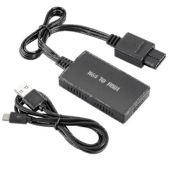 N64 til HDMI Konverter Adapter - Plug and Play til N64 Super SNES - HD Link Kabel til N64 til Nyt HDMI TV