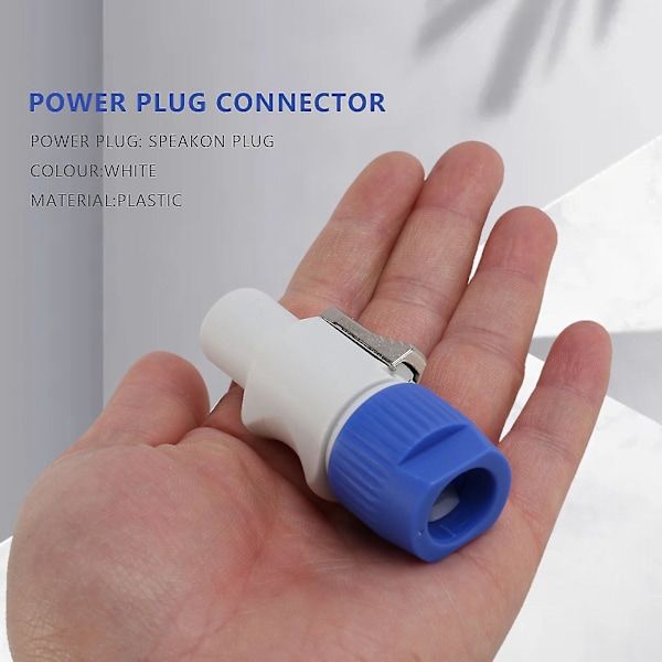 10 kpl/erä Nac3fca Speakon-liitin 3-nastainen uros Powercon-liitin 20a 250v Ac virtaliitin valkoinen-DT