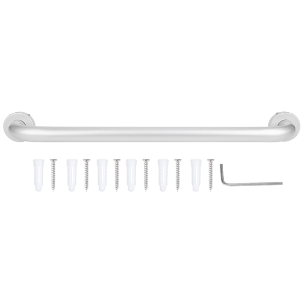 Bathroom Space Aluminum Bathtub Handle Anti-Skid Handrail Grab Bar for Home Hotel 50cm White