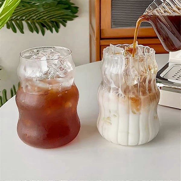 6 stk. glaskop, varmebestandigt drikkeglas, transparent A