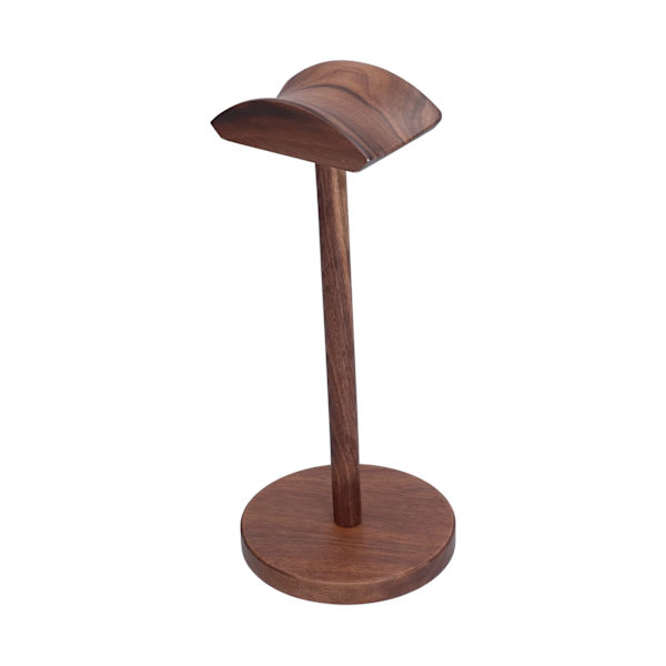 Hovedtelefonstativ Valnød Unik Form Bærbar Stabil Headset Holder Hanger Display Rack