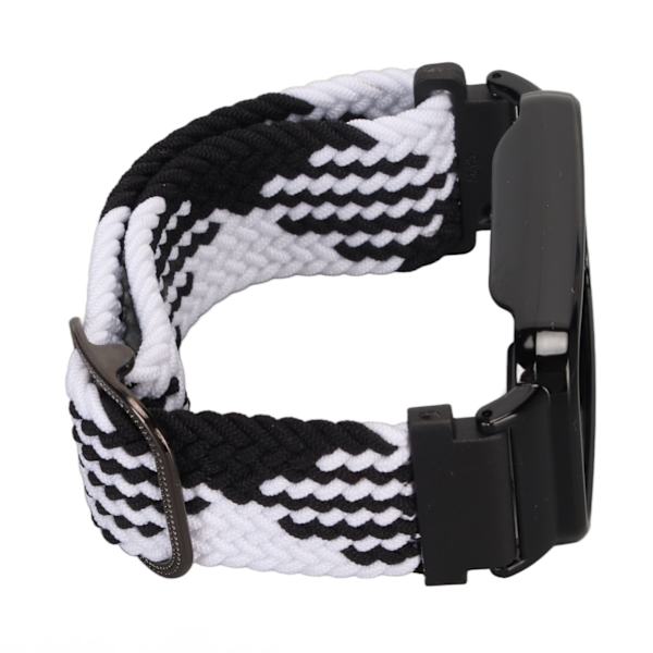 Stretch nylon flätat watch med skyddande stötfångare Case Passar för Mi Band 7 Pro Svart vitt och svart case