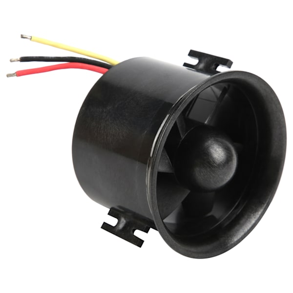 RC 70mm elektrisk kanalvifte 6 blader kanalvifte med 3800KV motor for RC-fly Black