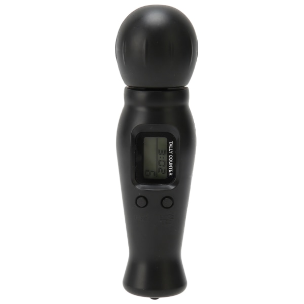 Digitala pärlor Counter LED Bakgrundsbelyst Återställ Kompass Design Tid Display Lågt brus Digital Tasbih för Meditation Avslappning Svart