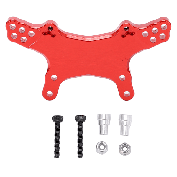 RC 1/18 Aluminium Alloy Front Damper Mount för Losi MiniT 2.0 1/18 RC Bil Uppgraderingsdelar (Röd)