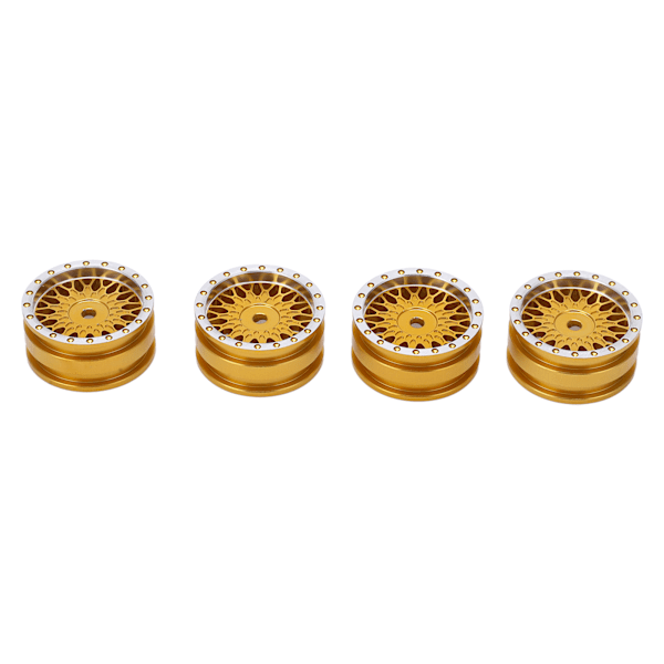 4 kpl RC-auton pyörän napa Axial SCX24 AXI90081 AXI00001 AXI00002 1/24 RC-auton metalli napa lisävaruste Kulta