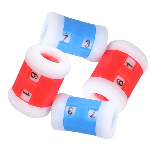 Plast Stickräknare Stickning Virkning Stygnmarkör Rad Ring Symaskin Tillbehör Färg (2xL 2xS )