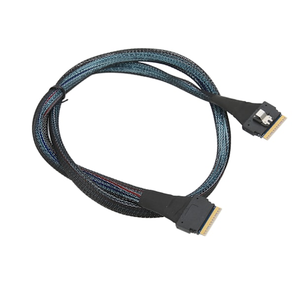 Tiedonsiirtokaapeli Ohut SAS SFF-8654 8i - SFF-8654 8i 24Gbps SAS4.0 30AWG sovitinkaapeli 0,8m / 0,9yd