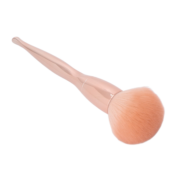 Lös pulverborste Mjuk borste Hår Komfortabelt grepp Makeupborstar Verktygsplätering Hudfärg