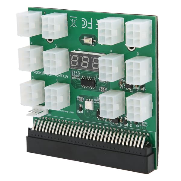 Strømforsyning Breakouts Board Adapter PCB-procesunderstøttelse 1600W 12V 6 PIN Høj sikkerhedsydelse Breakouts Board Modul