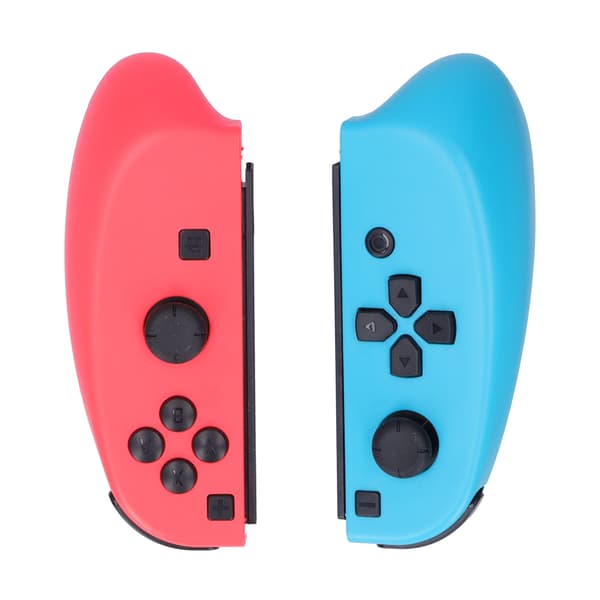 1 par venstre blå høyre rød Joypad liten kontroller Gamepad for Switch Plug and Play Blå Rød